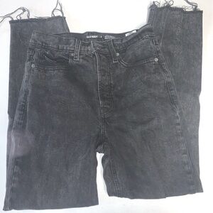 old navy sky high straight size 6